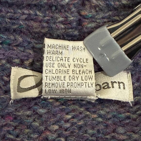 Vintage 90s Y2k Purple Multi Collared Cardigan Sweater Whimsy Twee Whimsigoth S - Picture 5 of 5